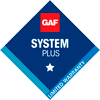 "Licensed, insured & BBB accredited roofing contractor badge