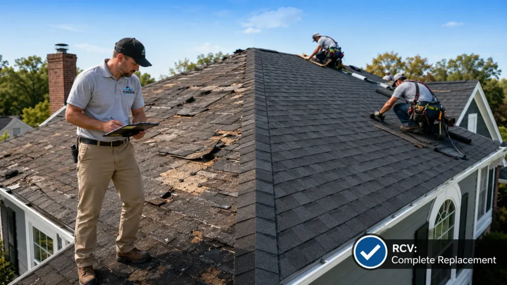 RCV vs ACV roof insurance
